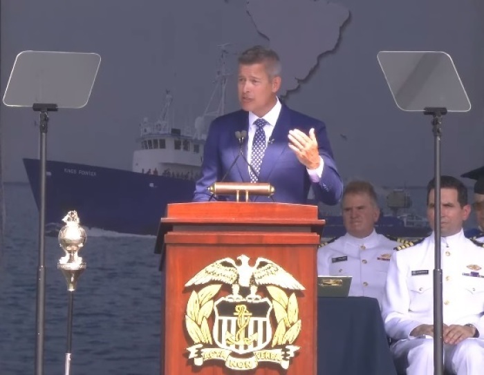 Duffy urges graduating midshipmen to 'stay faithful' to God, commends 'perseverance' amid pandemic